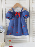 Strappy Bow Cute Dress