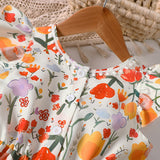 Flower Printing and Dyeing Dress