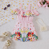 Spaghetti-Strap Floral Print Jumpsuit