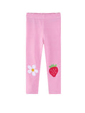 Strawberry Embroidered Tight Trousers