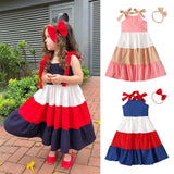 Multi-Color Optional-Sling Dress