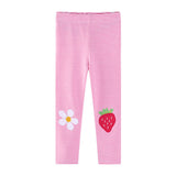 Strawberry Embroidered Tight Trousers