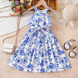 Romantic Sweet Pastoral Holiday Floral Skirt