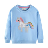 Children's Long-Sleeved Embroidered Sweatshirt