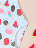Watermelon Printing Swimsuit