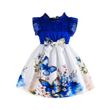 Butterfly Print Sleeveless Dress