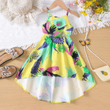 Spaghetti-Strap Floral Print Dress