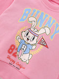 Rabbit Print Girl's Sports Shirt