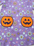 Halloween Patch Long Sleeves Dress