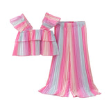 Rainbow Sling Top + Rainbow Trousers