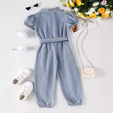 Short-Sleeved One-Piece Trousers