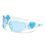 Cute Flower Heart-Shaped Sunglasses