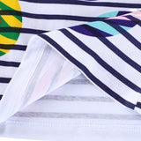 Cartoon Star Print Casual Crew Neck Top