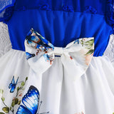 Butterfly Print Sleeveless Dress