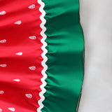 Bow Watermelon Printing Slip Dress + Bag