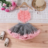 Flower Sling + Pink Tutu Skirt