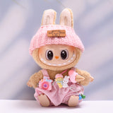 Labubu Clothes Only-Clothes Feeding Bottle Overalls Suit