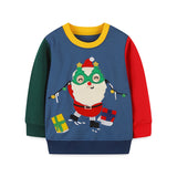 Christmas Sale- Affixed Cloth Embroidered Sweatshirt