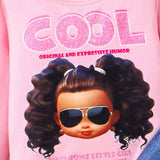 Letter Printed Long-Sleeved T-shirt + Trousers