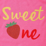 Short Sleeve Strawberry Mesh Skirt Suit