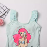 Cartoon Mermaid Princess Printed Swimsuit