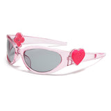 Cute Flower Heart-Shaped Sunglasses