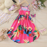 Spaghetti-Strap Floral Print Dress