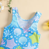Children's Shell Printed Swimsuit
