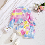 Tie-Dye Jacket + Tie-Dye Shorts