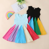 Sleeveless Rainbow Dress