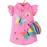 Multi-Color Optional-Butterfly Print Dress