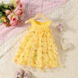 Girls' Petals Princess Mesh Dress