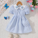 Cute Three-Dimensional Embroidery Dress