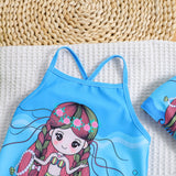 Mermaid Print Swimsuit