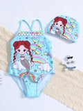 Mermaid Print Swimsuit