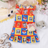 Animal Print Dress + Bag