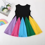 Cartoon Rainbow Casual Skirt