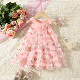 Girls' Petals Princess Mesh Dress