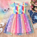Unicorn Printed Mesh Dress