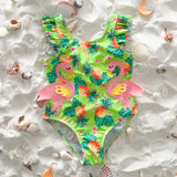 Pineapple Flamingo Swimsuit