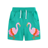 Children's Embroidered Patch Casual Shorts
