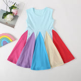 Sleeveless Rainbow Dress