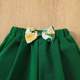 Printed Halter Top Skirt Suit