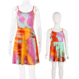 Mom & Me Tie-Dye Parent-Child Outfit Dress