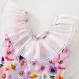 Sweet Flowers Swimsuit + Swimming Cap