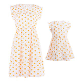 Mom & Me -Casual Flower Print Mother-Daughter Matching Outfit