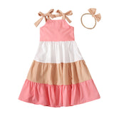 Multi-Color Optional-Sling Dress