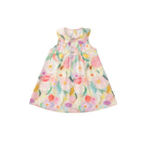 Oil Painting Style Sleeveless Printed Dress