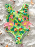 Pineapple Flamingo Swimsuit