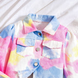 Tie-Dye Jacket + Tie-Dye Shorts